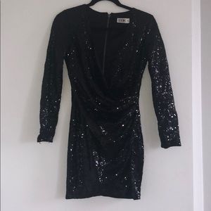 SEEK the Label Black Sequin mini dress